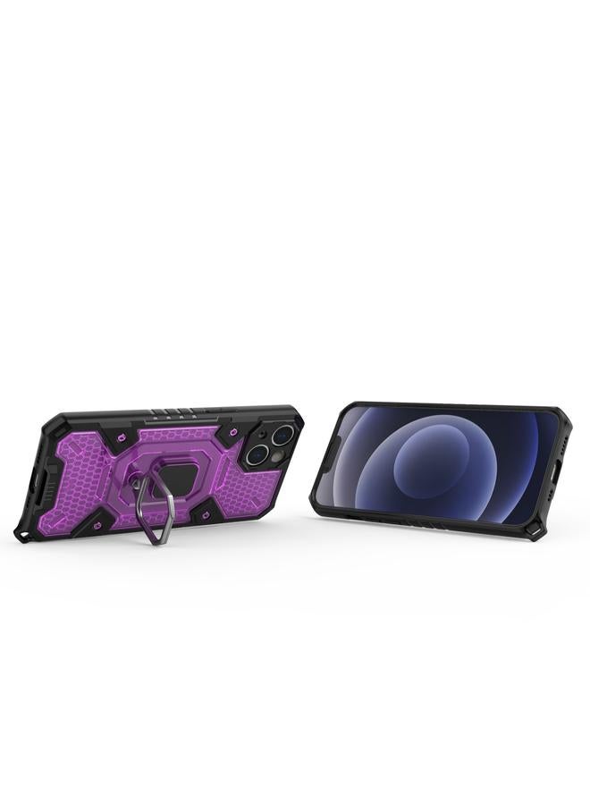 اس-توب جراب لهاتف iPhone 13 Space PC+TPU حامل حلقي واقٍ - Image 5