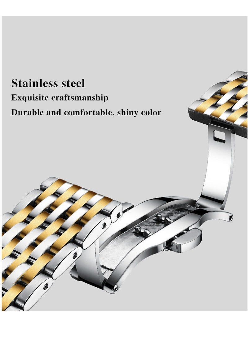 Ultra Thin Men's Watch with Sapphire Crystal Glass, Diamond Hour Markers, 2.5D Curved Dial, Waterproof, Luminous, and Calendar Function