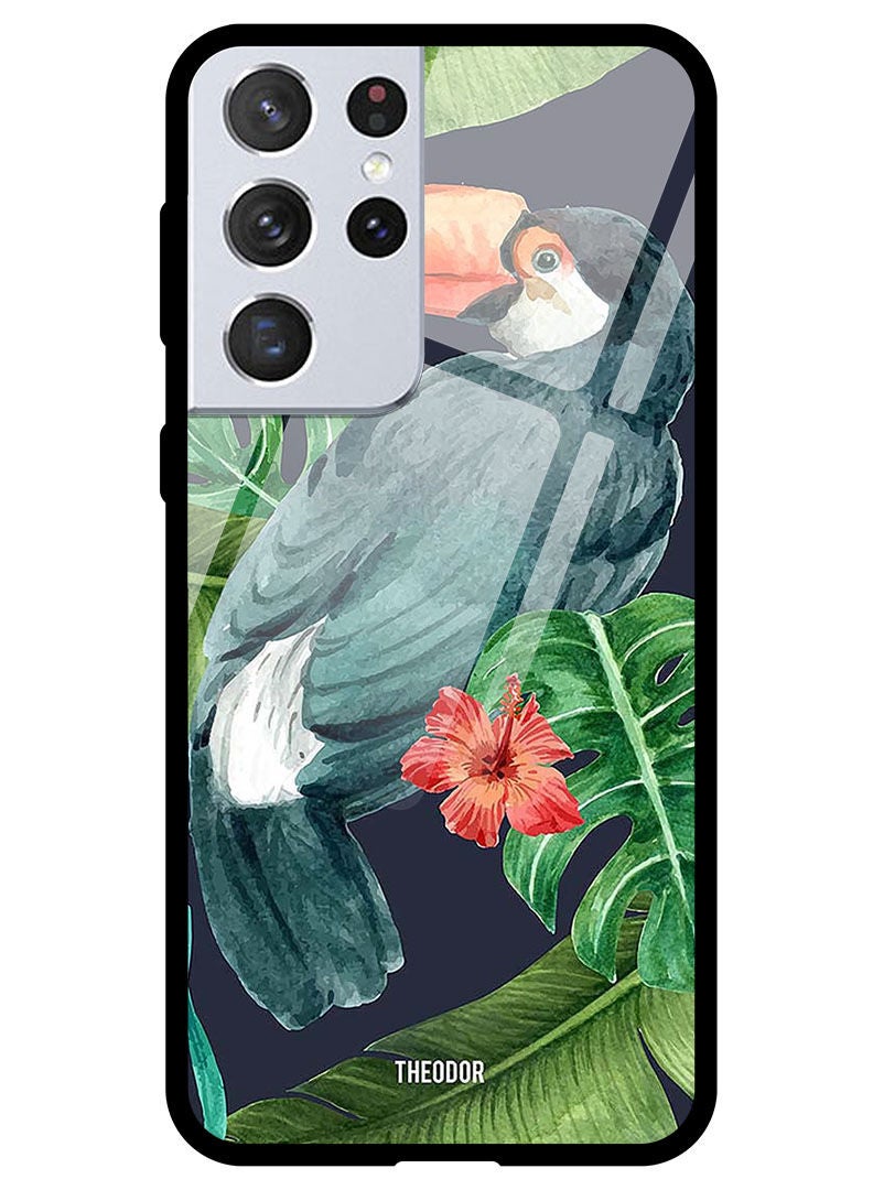 Theodor Protective Tempered Glass Case Cover Samsung Galaxy S21 ULTRA Single Dodo - Image 1