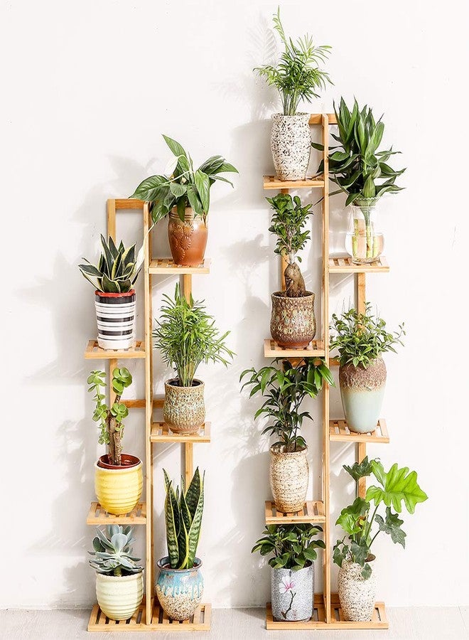 COPREE Bamboo 6 Tier 7 Potted Plant Stand Rack Multiple Flower Pot Holder Shelf Indoor Outdoor Planter Display Shelving Unit for Patio Garden Corner Balcony Living Room - Image 5