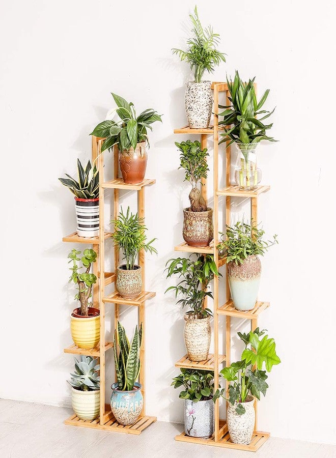 COPREE Bamboo 6 Tier 7 Potted Plant Stand Rack Multiple Flower Pot Holder Shelf Indoor Outdoor Planter Display Shelving Unit for Patio Garden Corner Balcony Living Room - Image 4