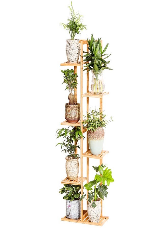 COPREE Bamboo 6 Tier 7 Potted Plant Stand Rack Multiple Flower Pot Holder Shelf Indoor Outdoor Planter Display Shelving Unit for Patio Garden Corner Balcony Living Room - Image 1