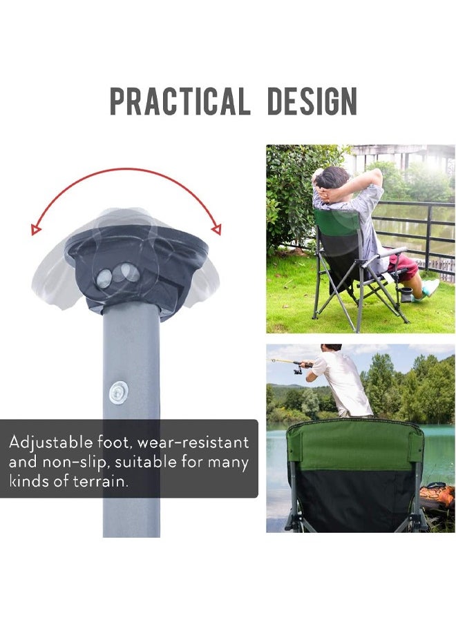 Cady One - Folding chair for camping and trekking with a side storage pocket and a cup holder with a padded armrest - Image 1