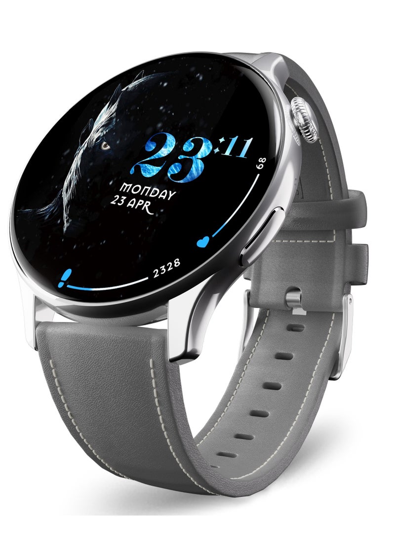 Pebble GOT 1.43" Amoled Brightest 700 NITS HD Display, Always on, Responsive watch faces, BT Calling, Smartwatch  - Image 1