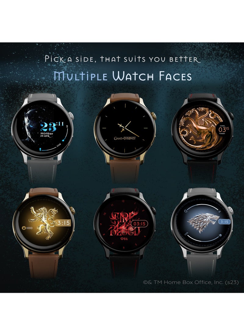 Pebble GOT 1.43" Amoled Brightest 700 NITS HD Display, Always on, Responsive watch faces, BT Calling, Smartwatch  - Image 4