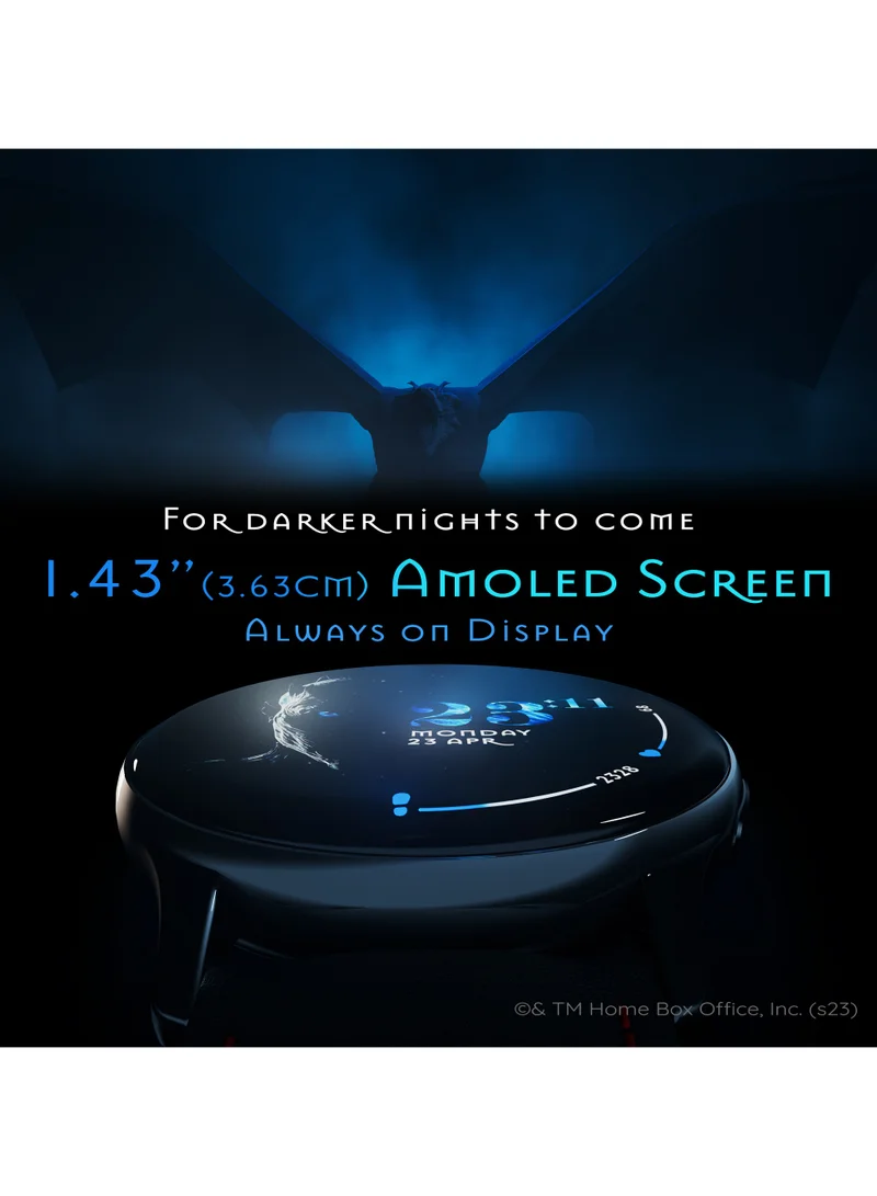 Pebble GOT 1.43" Amoled Brightest 700 NITS HD Display, Always on, Responsive watch faces, BT Calling, Smartwatch