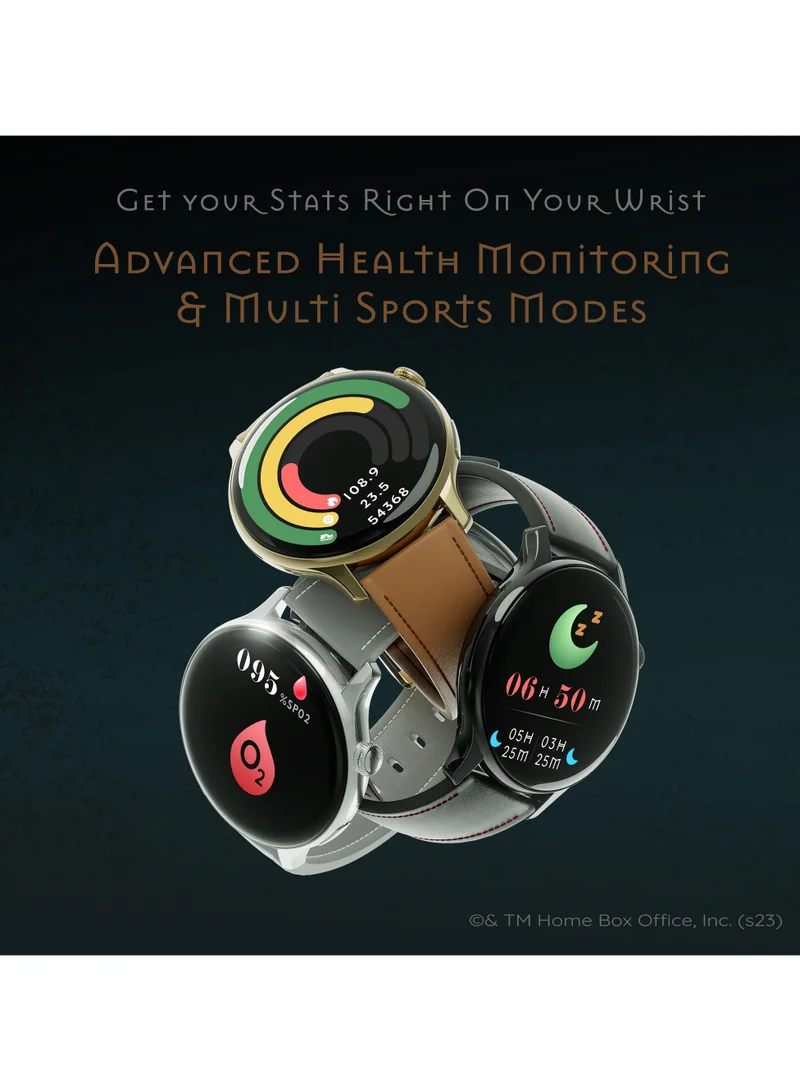 Pebble GOT 1.43" Amoled Brightest 700 NITS HD Display, Always on, Responsive watch faces, BT Calling, Smartwatch