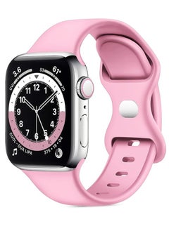 Generic Band with Case Compatible with Apple Watch 44mm, Silicone Sport Wristband Replacement, Strap With Cover Built-in Glass Screen Protector for iWatch Series 6 5 4 SE SE 2  - Image 2