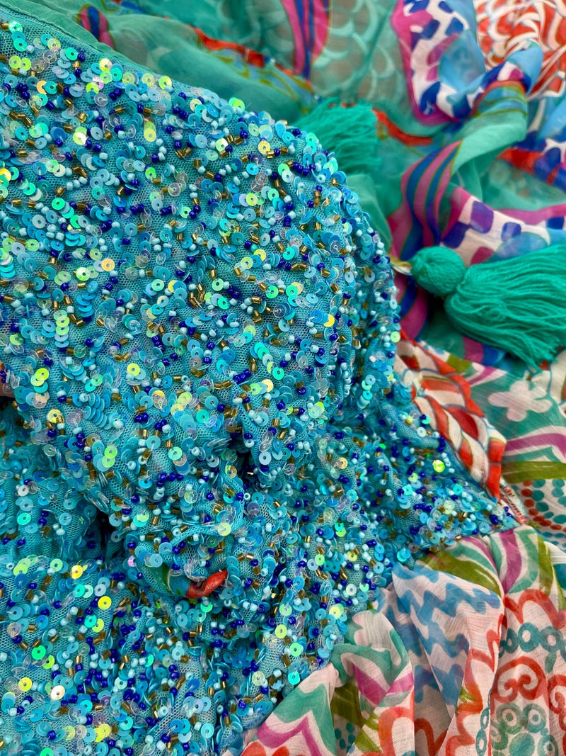 Antica Sartoria Chiffon Sequin dress - Image 2