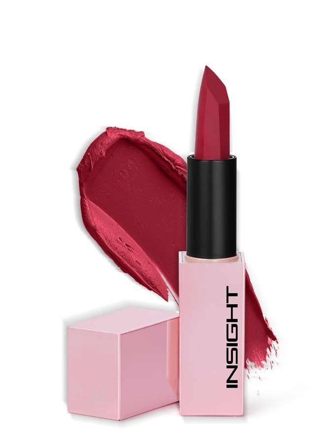 INSIGHT Prime Matte Lipstick - 3.8g |Satin Matte Finish |All day Comfort Wear | Infused with Hyaluronic Acid & Rosehip Oil |(WHISKY SOUR) - Image 1