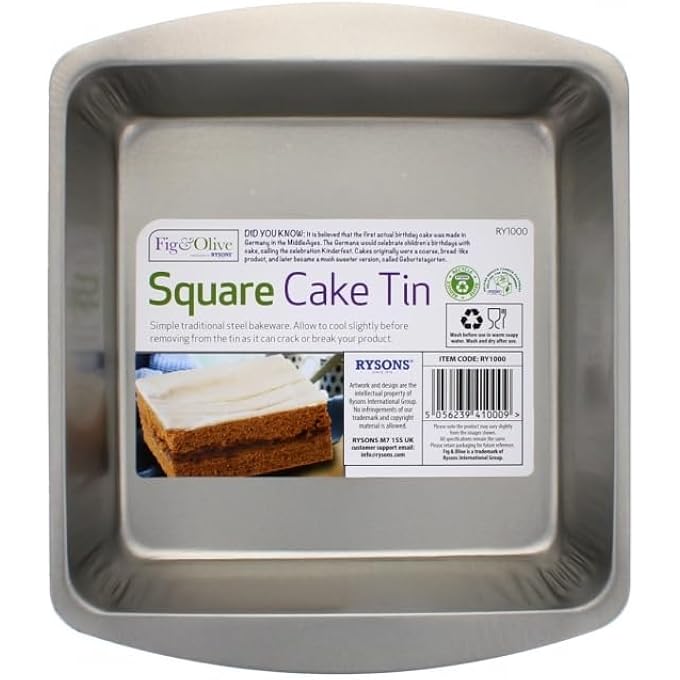 قوالب كيك مربعة، قوالب كيك، قوالب خبز، صينية تقديم تحميص عميق، صينية تقديم لخبز اللازانيا، فطيرة الراعي، أدوات خبز تقليدية من الفولاذ، قابلة لإعادة الاستخدام، آمنة للاستخدام في غسالة الأطباق والفريزر والفرن، توزيع متساوي للحرارة، قطعة واحدة - Image 2