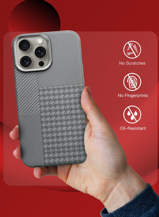 CATANES [for iPhone 15 Pro Max] Case Cover 2024 New Pattern Aramid Carbon Fiber Phone Case Slim & Light Design - Image 4