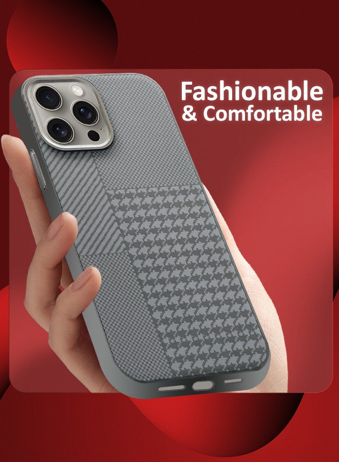 CATANES [for iPhone 15 Pro Max] Case Cover 2024 New Pattern Aramid Carbon Fiber Phone Case Slim & Light Design - Image 3