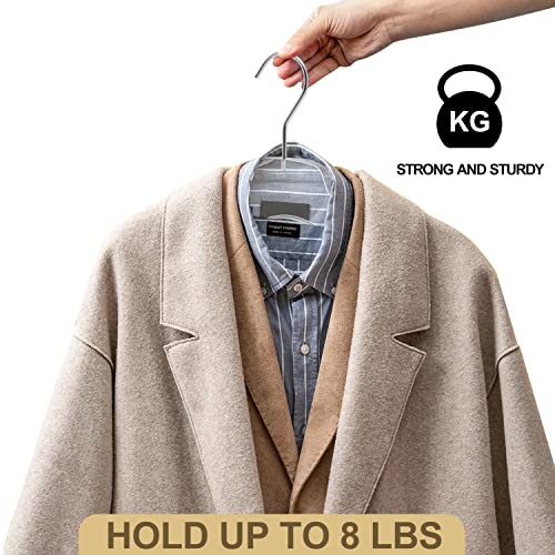 Quality Hangers Quality Acrylic Clear Hangers, Made of Clear Acrylic for a Luxurious Look and Feel with Swivel Hook (Clear - Shirt, 5) - Image 5