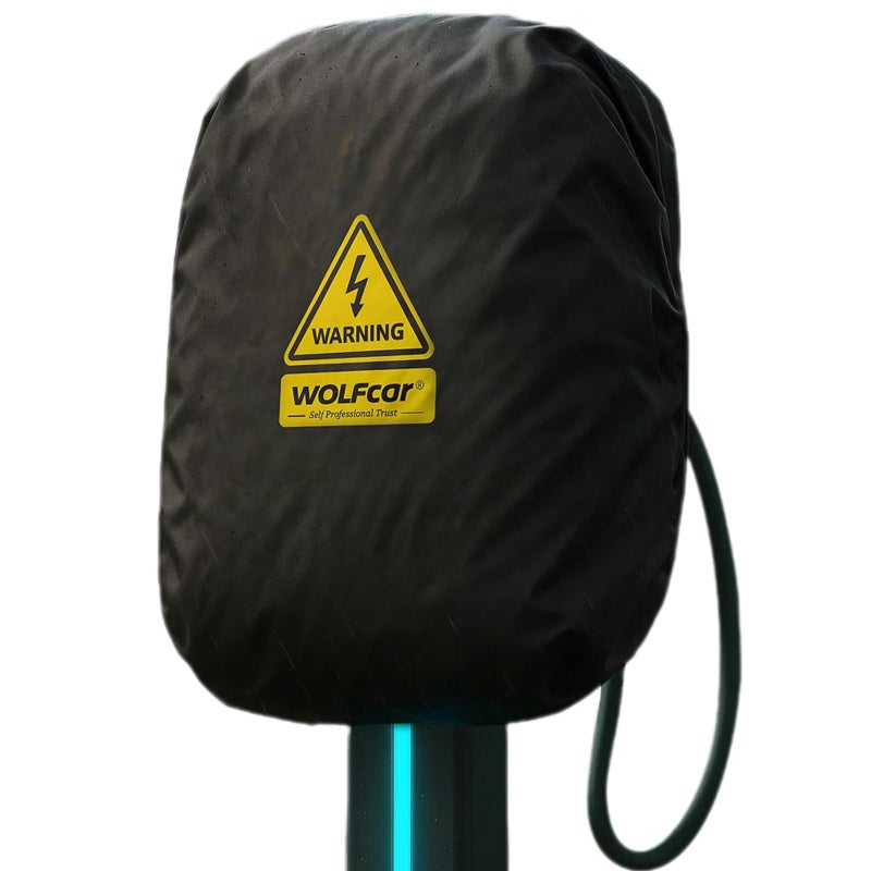 WOIFcar WOLFCAR EV Charger Cover for Tesla Wall ConnectorLevel 2 Charger 4Layer Waterproof Windproof Protector with Buckle Straps UVResistant All Weather Covers for Outdoor Charging Stations Large - Image 2