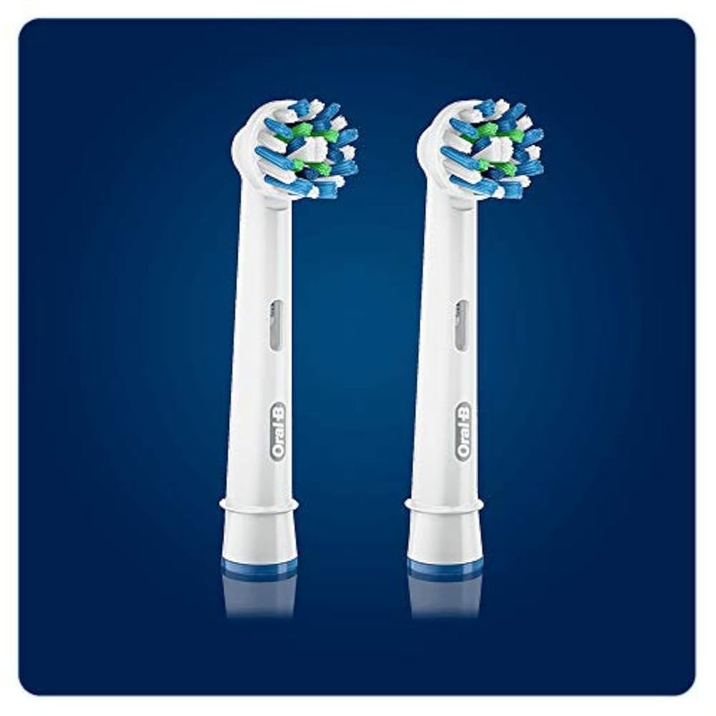 Oral-B Cross Action Electric Toothbrush Replacement Brush Heads Refill, Powered by Braun - Pack of 2 - Packaging May Vary – EB50-2 - Image 2