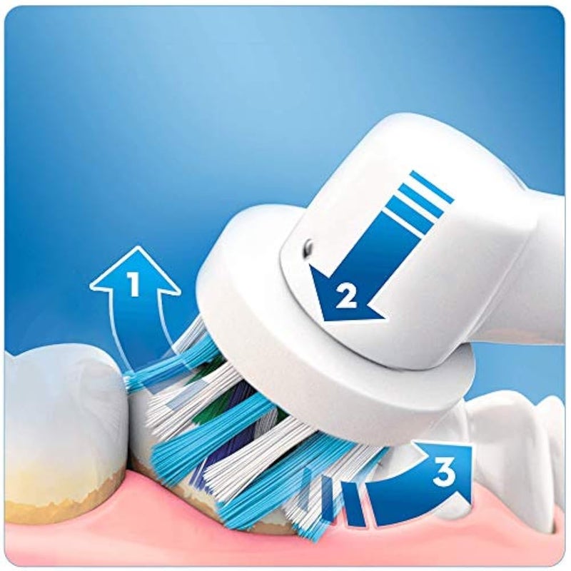 Oral-B Cross Action Electric Toothbrush Replacement Brush Heads Refill, Powered by Braun - Pack of 2 - Packaging May Vary – EB50-2 - Image 4
