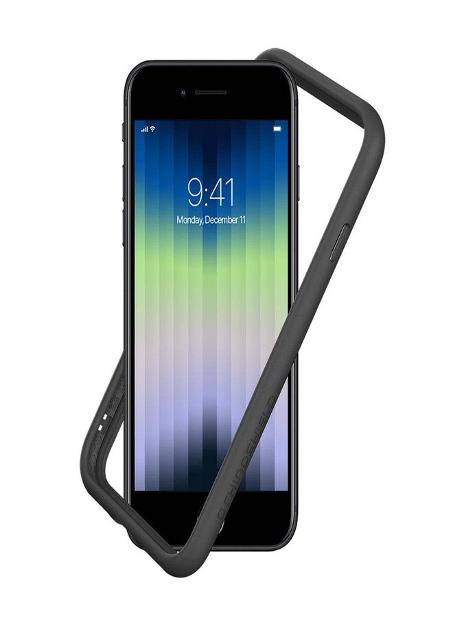 RhinoShield Bumper Compatible with [iPhone SE 3 / SE 2/8 / 7] | CrashGuard NX - Shock Absorbent Slim Design Protective Cover 3.5M / 11ft Drop Protection - Graphite - Image 1