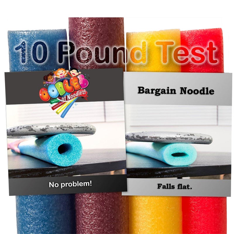 Oodles of Noodles 2 Pack Oodles Jumbo 55 Inch x 3.5 Inch Jumbo Swimming Pool Noodle Foam Multi-Purpose Black - Image 4