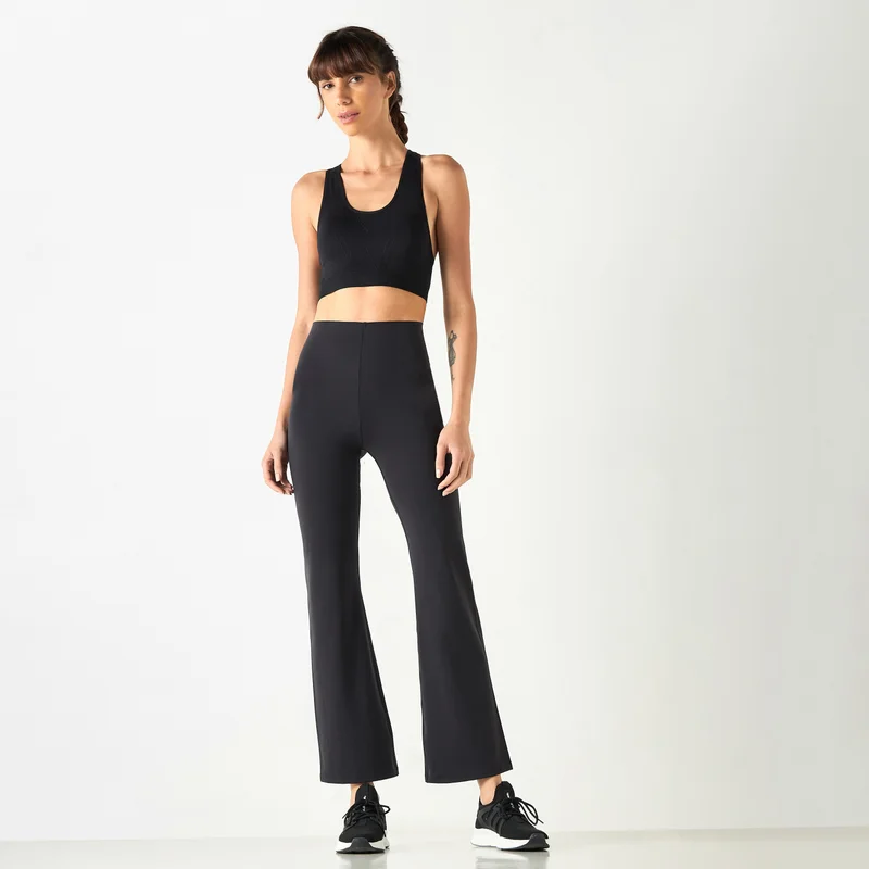 ADOT by Splash Flared Leggings with Elasticated Waistband