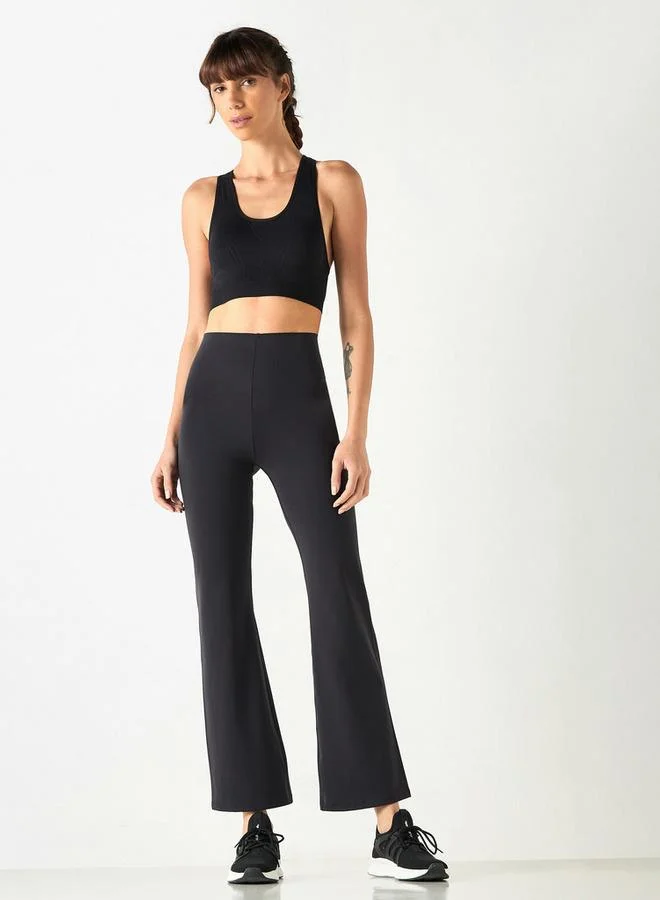 ADOT by Splash Flared Leggings with Elasticated Waistband