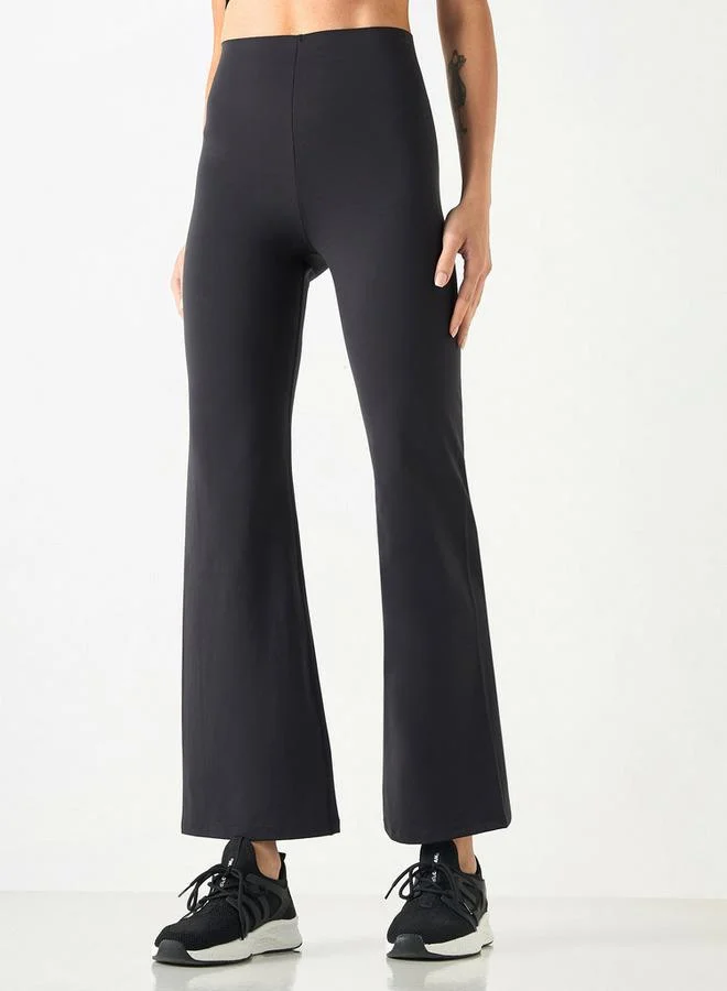 ADOT by Splash Flared Leggings with Elasticated Waistband