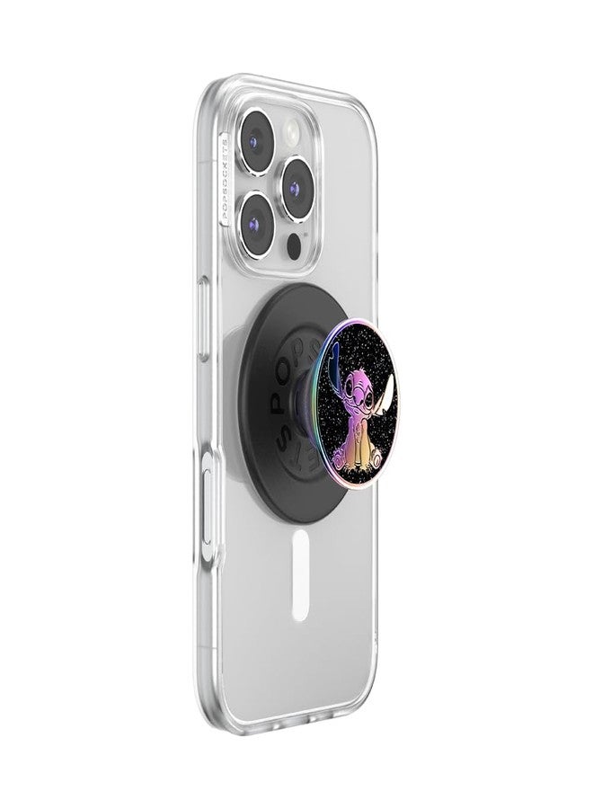POPSOCKETS قبضة هاتف PopSockets لمغناطيس MagSafe مع حامل، حامل مغناطيسي، قمة قابلة للتبديل، قبضة آمنة لحالات iPhone MagSafe، قبضة للهاتف والتابلت، ديزني سليك - طلاء زيت سليك ستيتش - Image 1