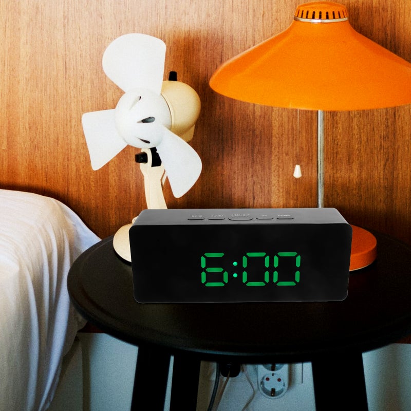 Digital Alarm Clock Large Display Screen Clock Tabletop Electric Clock Bedroom Digital Alarm Clock - Image 2