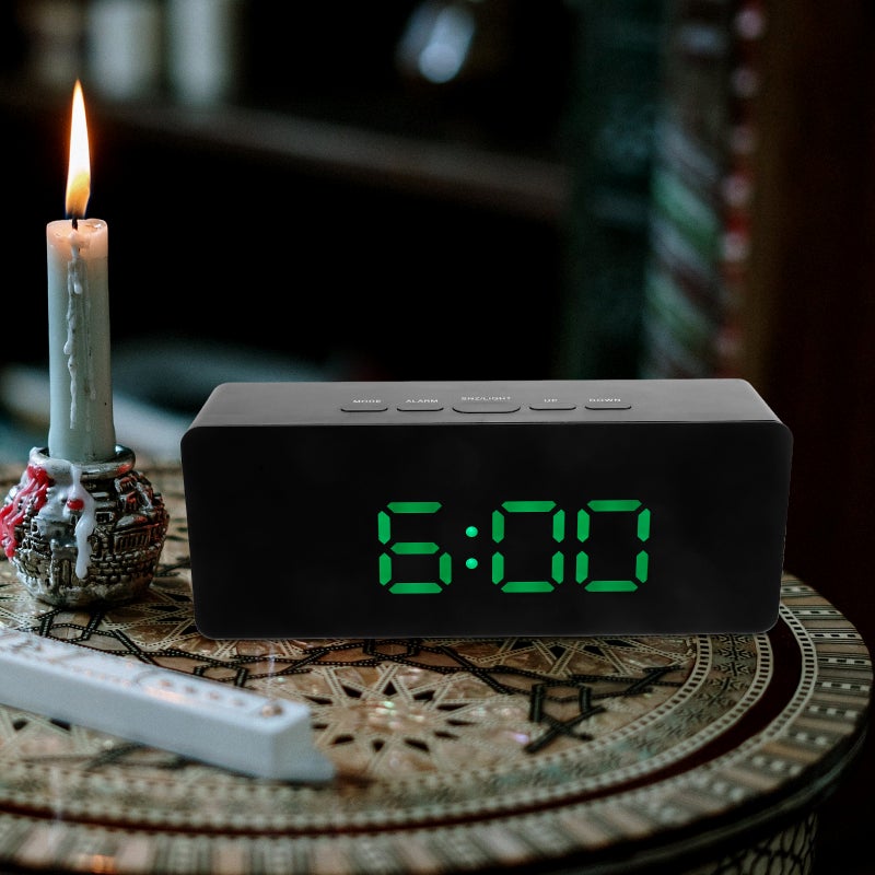 Digital Alarm Clock Large Display Screen Clock Tabletop Electric Clock Bedroom Digital Alarm Clock - Image 3