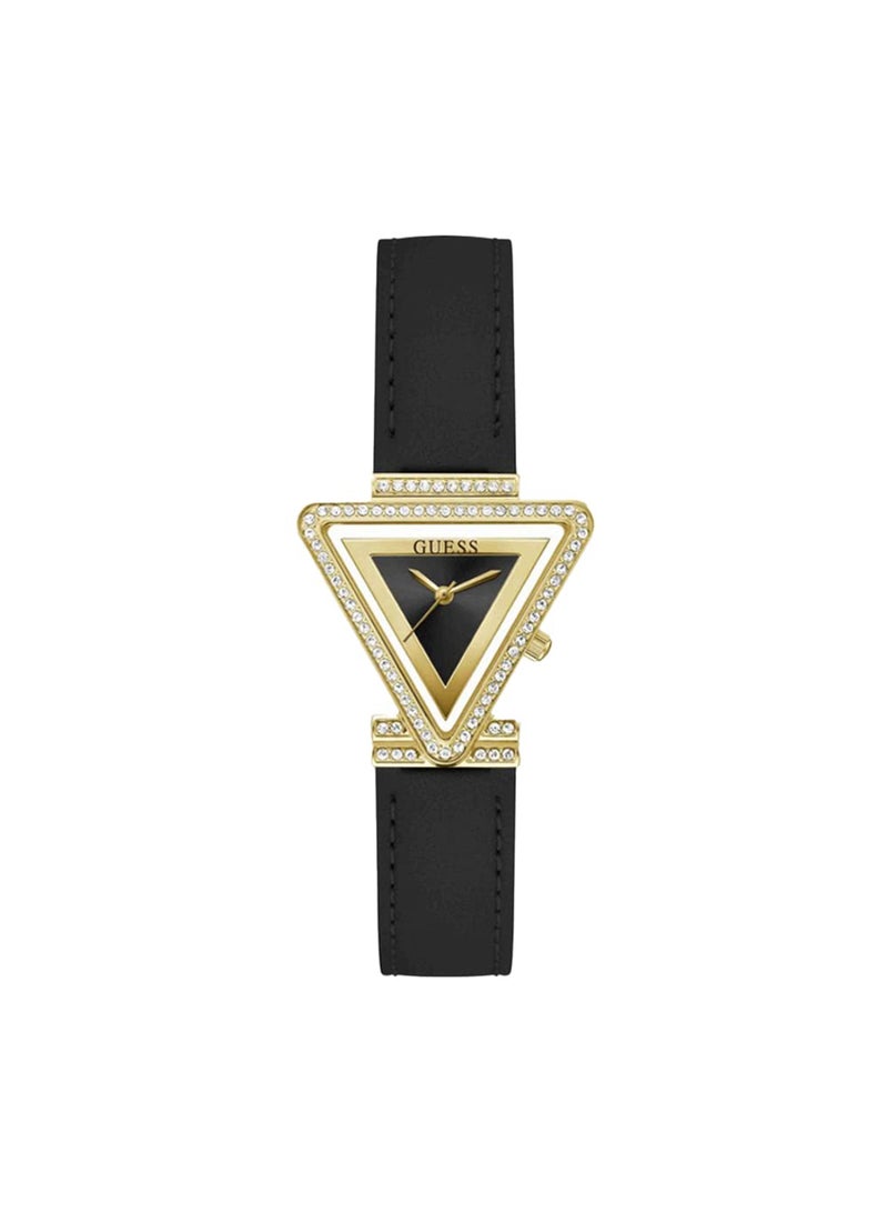 GUESS Womens Black Gold Tone Analog Watch - GW0504L5 - Image 1