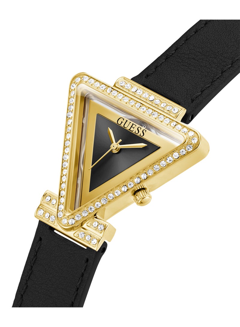 GUESS Womens Black Gold Tone Analog Watch - GW0504L5 - Image 3