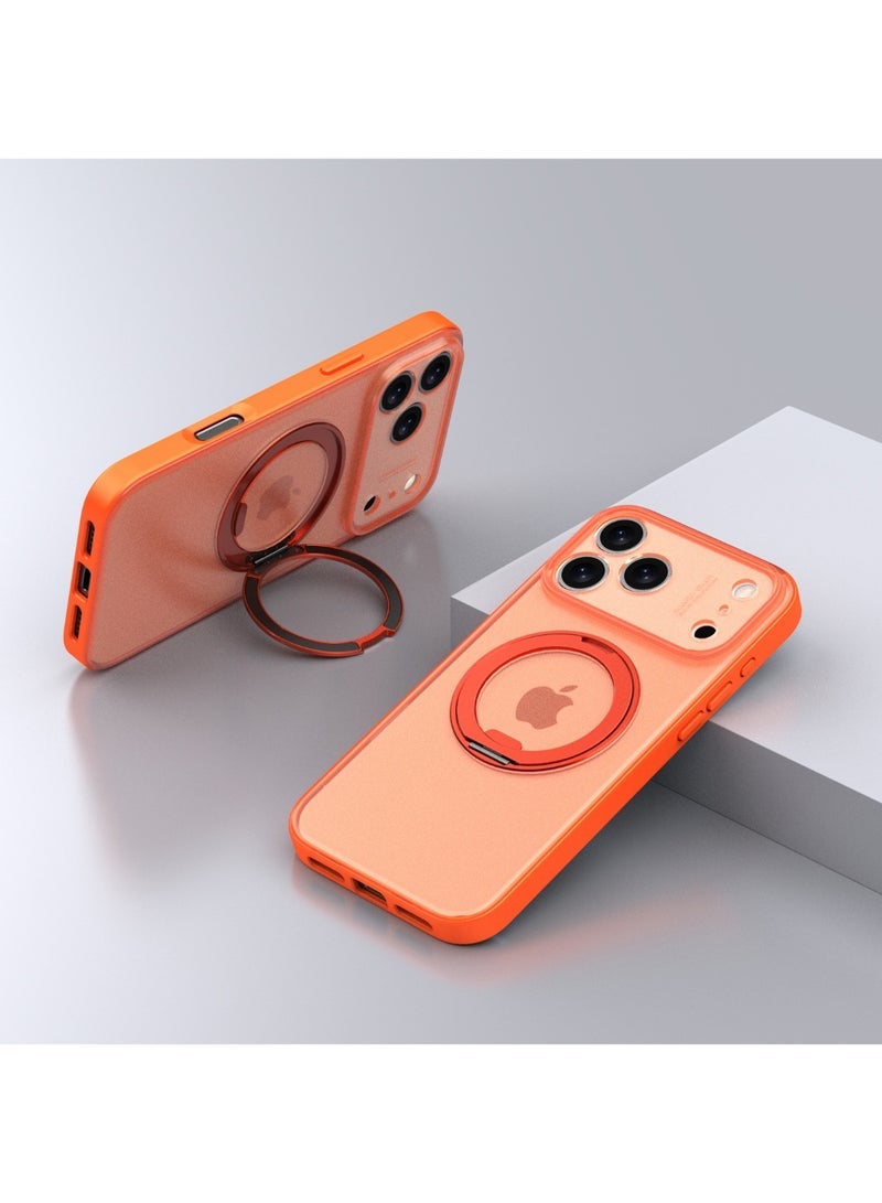 general Suitable for iPhone 17ProMax/17Pro protective case with 360° bracket magnetic all-inclusive anti-drop mobile phone case - Image 1