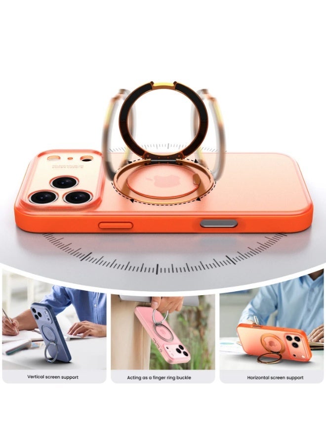 general Suitable for iPhone 17ProMax/17Pro protective case with 360° bracket magnetic all-inclusive anti-drop mobile phone case - Image 3