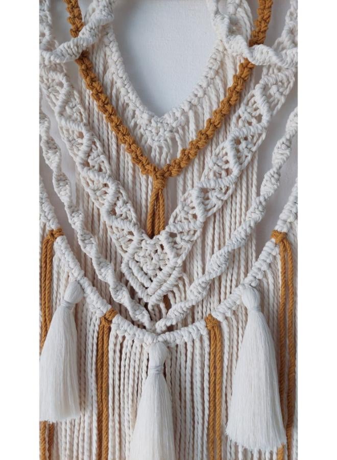 انتيكيانو مكرمية معلقة على الحائط، على الطراز البوهيمي - Image 3