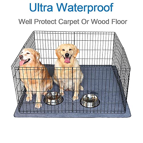 Peepeego 2PCS Non-Slip Pee Pads for Dogs 54" x 54", Washable Dog Pads with Fast Absorbent, Reusable, Waterproof Rug for Training, Whelping, Housebreaking, Incontinence for Dog Playpen - Image 5
