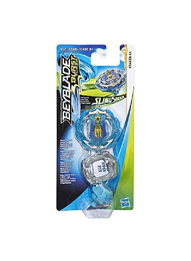 Burst Turbo Slingshock Kraken K4 Single Battling Top Rightspin Attack Type Age 8+