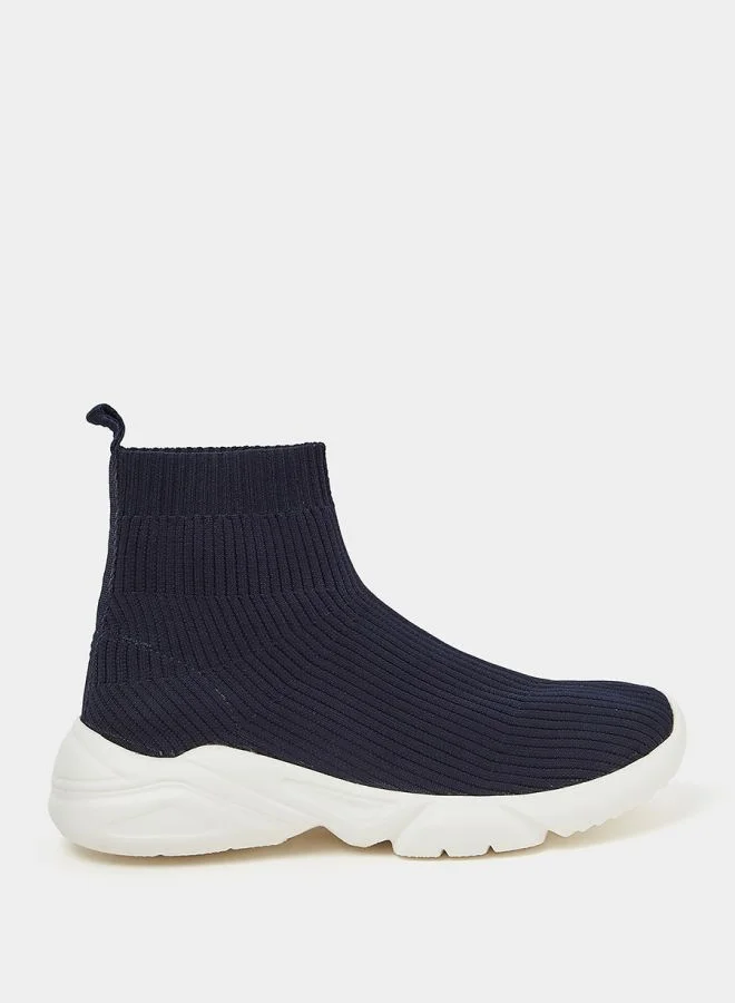 Styli Knit Sock Slip On Sneakers