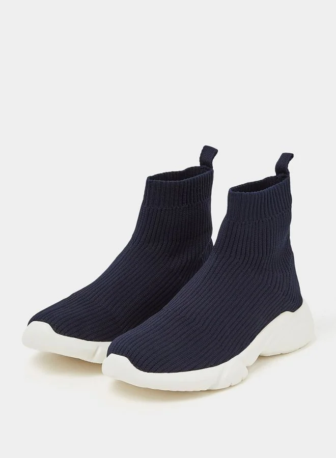 Styli Knit Sock Slip On Sneakers