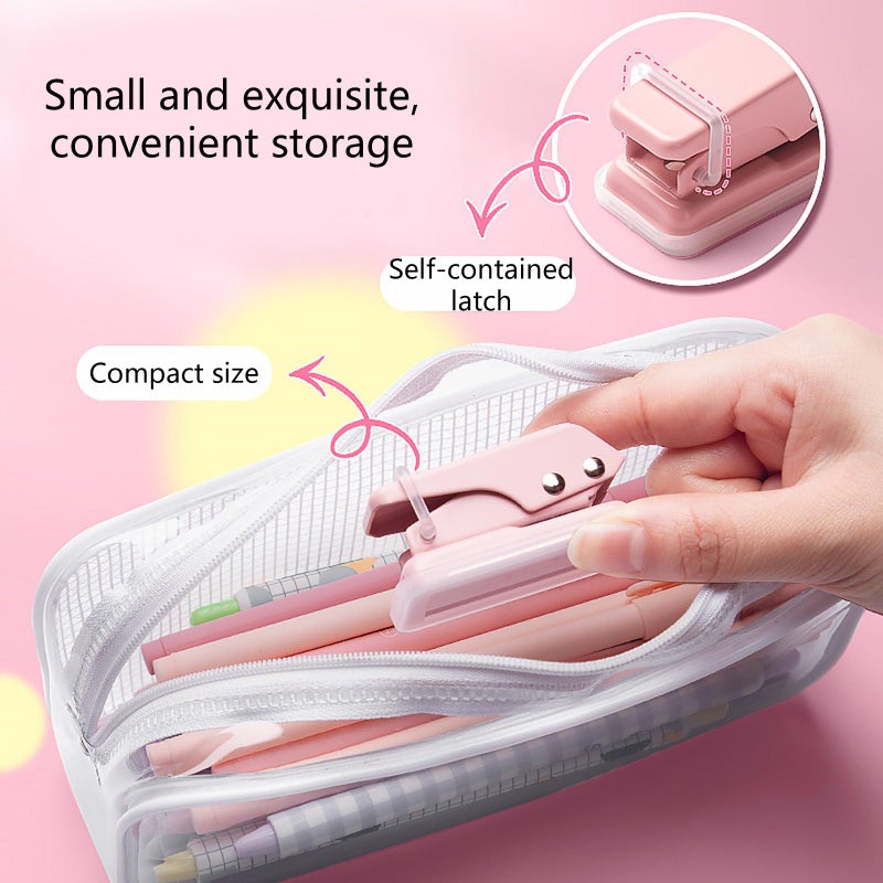 2 Pcs 6mm Single Hole Punch Pliers Portable Paper Punch For Card Scrapbooking Office School Supplies Color E - Image 4