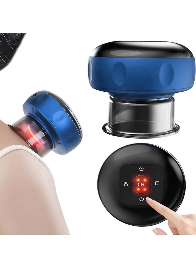 general Smart Electric Cupping Therapy Set with Red Light, Gua Sha Massage Tool 12 Level Temperature & Suction - Rechargeable Portable 4-in-1 Cellulite Massager for Pain Relief - Image 1