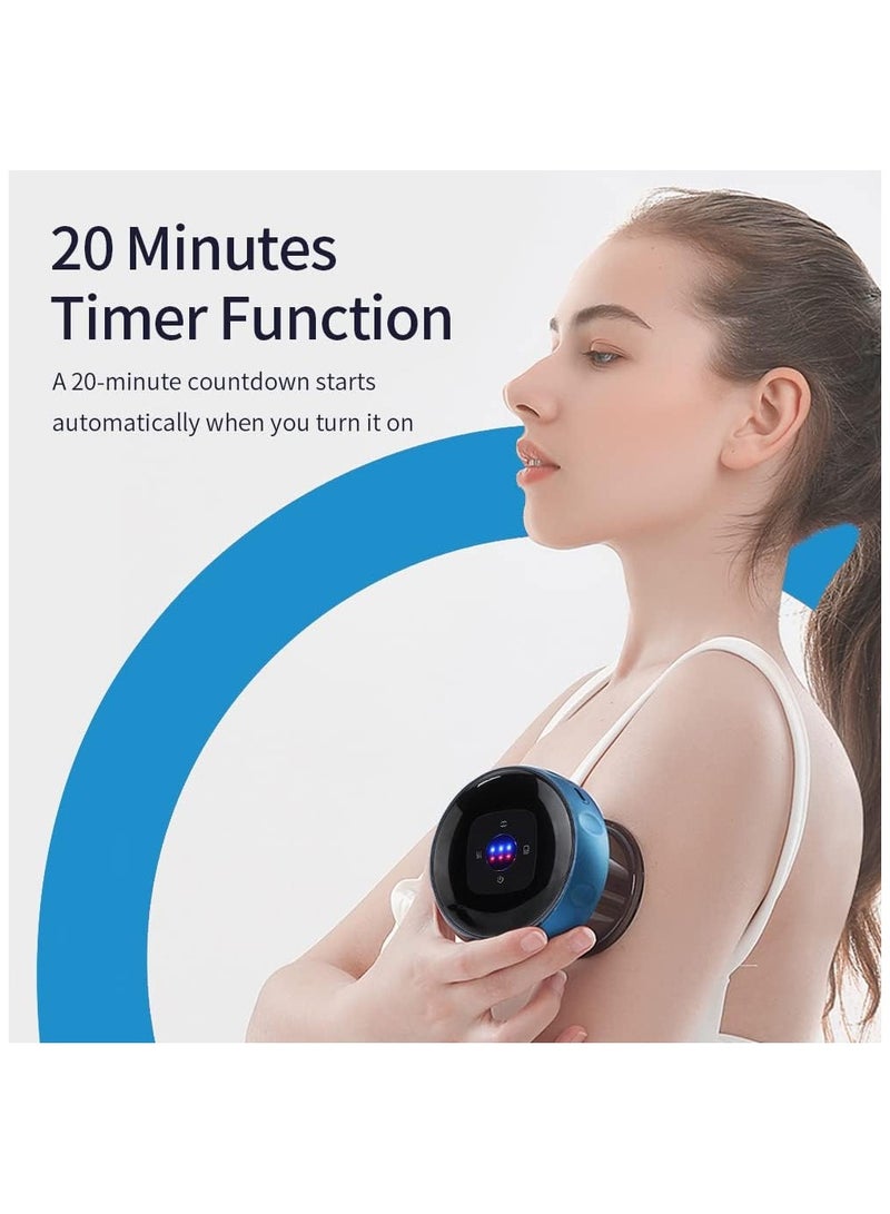 general Smart Electric Cupping Therapy Set with Red Light, Gua Sha Massage Tool 12 Level Temperature & Suction - Rechargeable Portable 4-in-1 Cellulite Massager for Pain Relief - Image 4