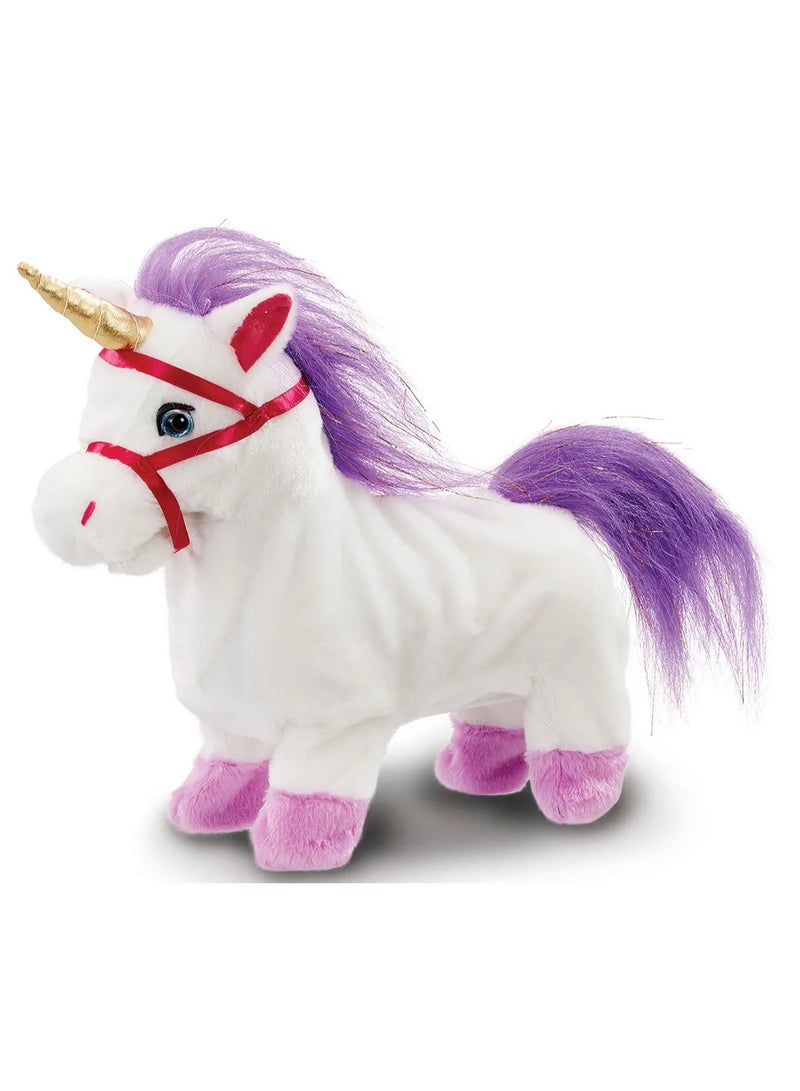 Addo Pitter Patter Pets Walk Along Unicorns Version 2, Battery Operated | Soft Toy | Interactive Plush Toy | Snuggling Plush Pet |Gift for Kids and Toddlers - Image 2