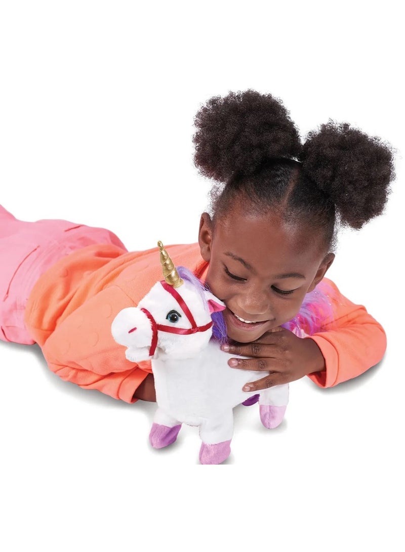 Addo Pitter Patter Pets Walk Along Unicorns Version 2, Battery Operated | Soft Toy | Interactive Plush Toy | Snuggling Plush Pet |Gift for Kids and Toddlers - Image 3