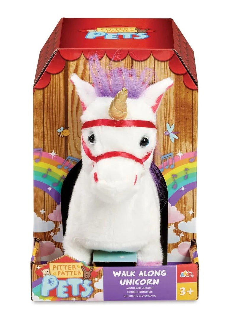 Addo Pitter Patter Pets Walk Along Unicorns Version 2, Battery Operated | Soft Toy | Interactive Plush Toy | Snuggling Plush Pet |Gift for Kids and Toddlers - Image 4