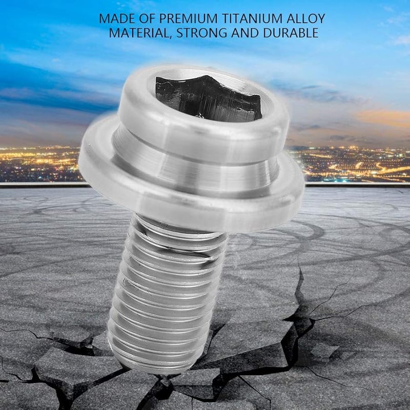 برغي كرنك الدراجة من التيتانيوم M8x15mm مع رأس سداسي لقوس قوس الدراجة الجبلية أو الطريق - Image 5