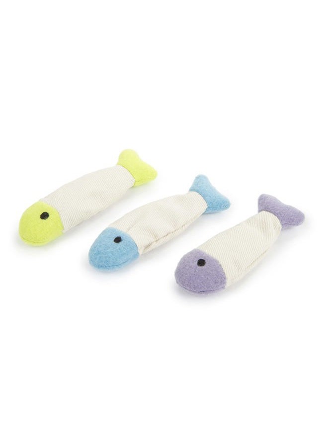 SmartyKat Fish Flop Cat Toy Catnip Crinkle Toys, 3 Toys per package - Image 2