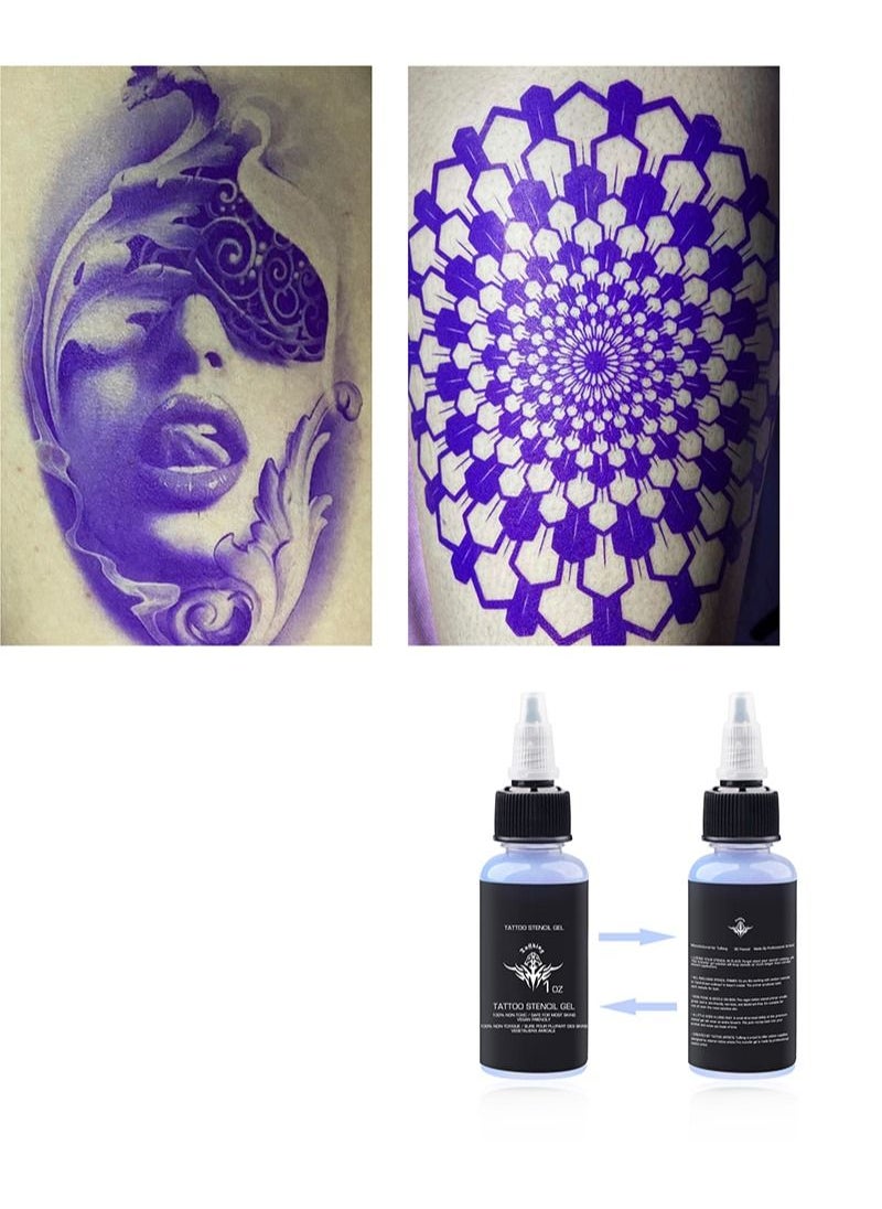 HaLunhi - Professional Tattoo Transfer Gel Template Base Paste Semi-permanent Tattoo Transfer Paste Transfer Paste Suitable for Transfer Paper Machine Tattoo Supplies Accessories 30ML - Image 1