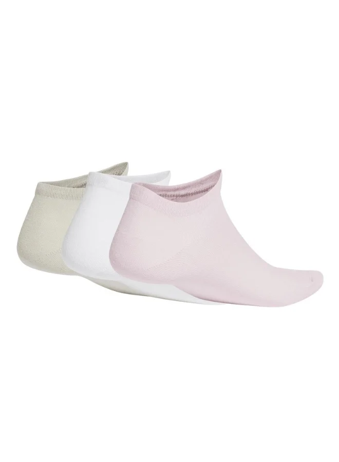 adidas adidas thin linear 3 pair pack unisex no show socks