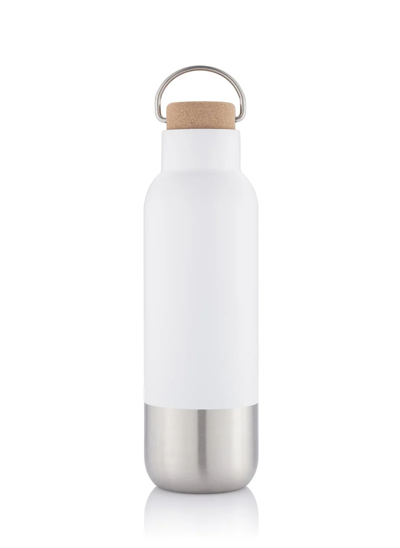 Hans Larsen AVERSA - Hans Larsen RCS Recycled Stainless Steel Insulated Water Bottle - White