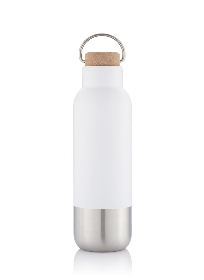 Hans Larsen AVERSA - Hans Larsen RCS Recycled Stainless Steel Insulated Water Bottle - White  - Image 2
